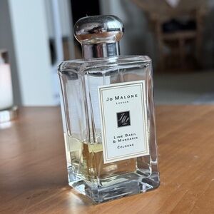 Jo Malone lime basil & mandarin cologne.   About %40 full from the 3.4 oz bottle